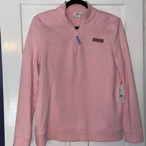 Flamingo Vineyard Vines Women’s Shepherd Shirt Size L New With Tags and Box